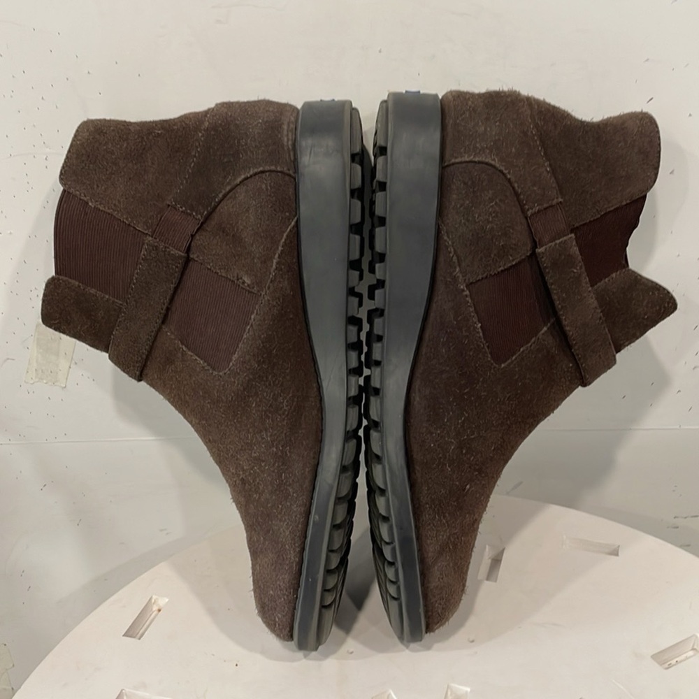 KEDS Womens Genuine Suede Ankle Boot Brown Sz 8.5 Buckle Pull On‎ - Picture 5 of 9